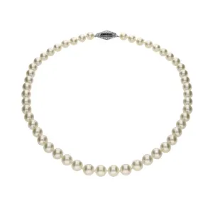 Mikimoto 18ct White Gold Vintage White Grade A Akoya Pearl Necklace