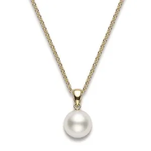 Mikimoto 18ct Yellow Gold 10mm White A  South Sea Pearl Necklace