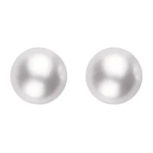 Mikimoto 18ct Yellow Gold 7mm White Grade A Pearl Stud Earrings