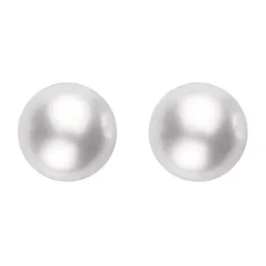 Mikimoto 18ct Yellow Gold 8.5mm White Grade AAA Pearl Stud Earrings