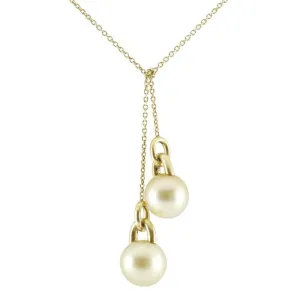 Mikimoto 18ct Yellow Gold Golden South Sea Pearl Necklace D