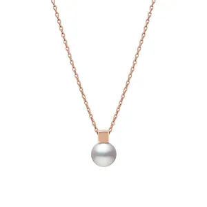 Mikimoto Classic 18ct Rose Gold White Akoya Pearl Necklace
