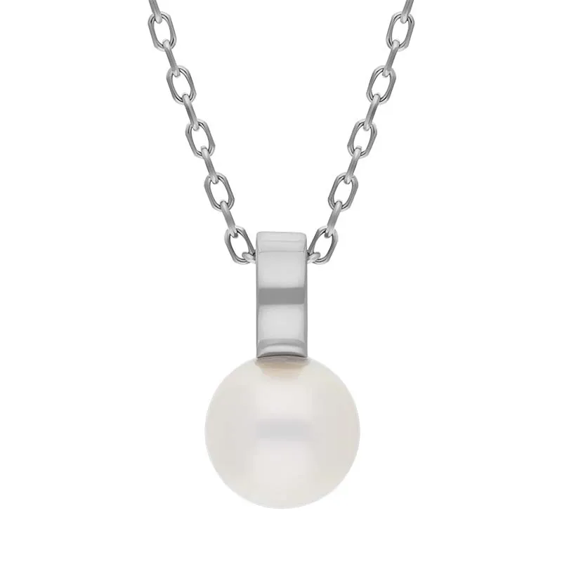 Mikimoto Classic 18ct White Gold White Akoya Pearl Necklace