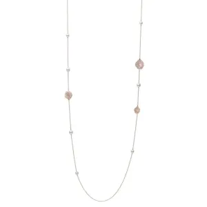 Mikimoto Les Petales Place Vendome Rose Gold Pearl Diamond Sautoir Necklace