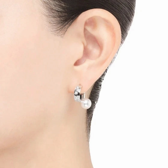 Mikimoto Universe Elements 18ct White Gold Akoya Cultured Pearl Earrings