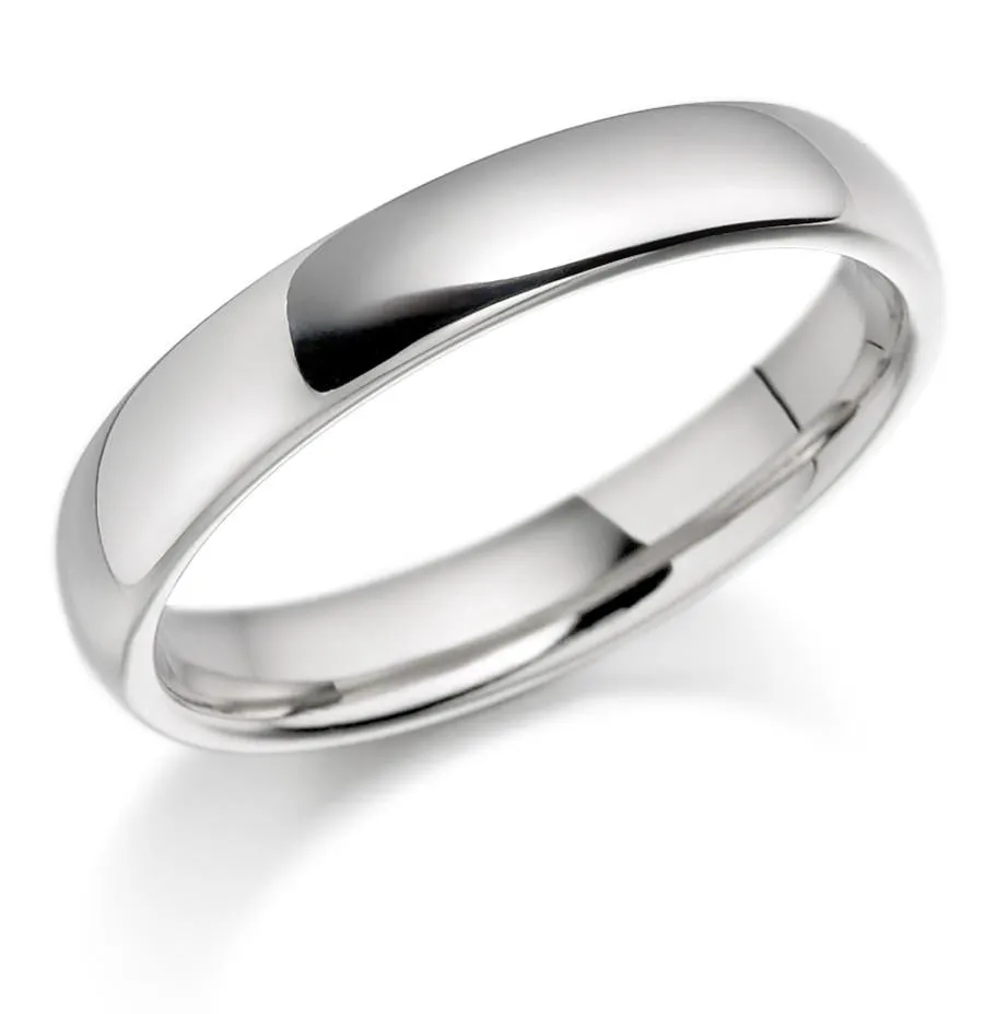 Palladium 3.5mm Polished Wedding Ring