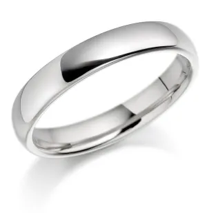 Palladium 3.5mm Polished Wedding Ring