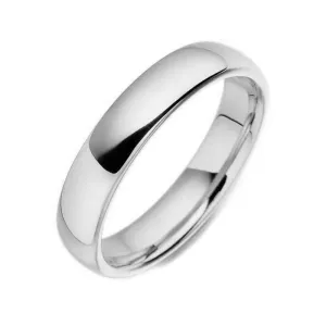 Palladium 4mm Lightweight Court Shape Wedding Ring