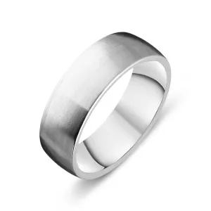 Palladium Satin Finish 7mm Wedding Ring