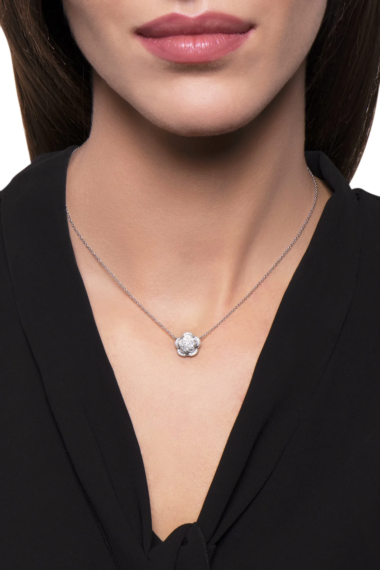 Pasquale Bruni Bon Ton Je T'Aime 18ct White Gold 0.42ct Diamond Necklace D