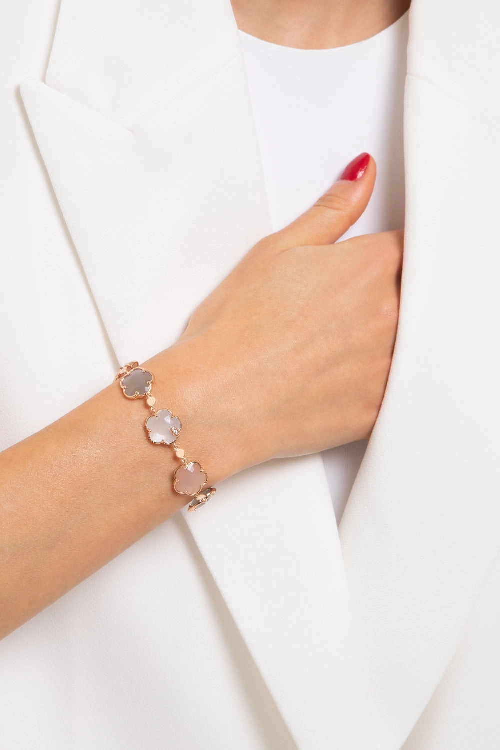 Pasquale Bruni Bouquet Lunaire 18ct Rose Gold Diamond Moon Gems Bracelet