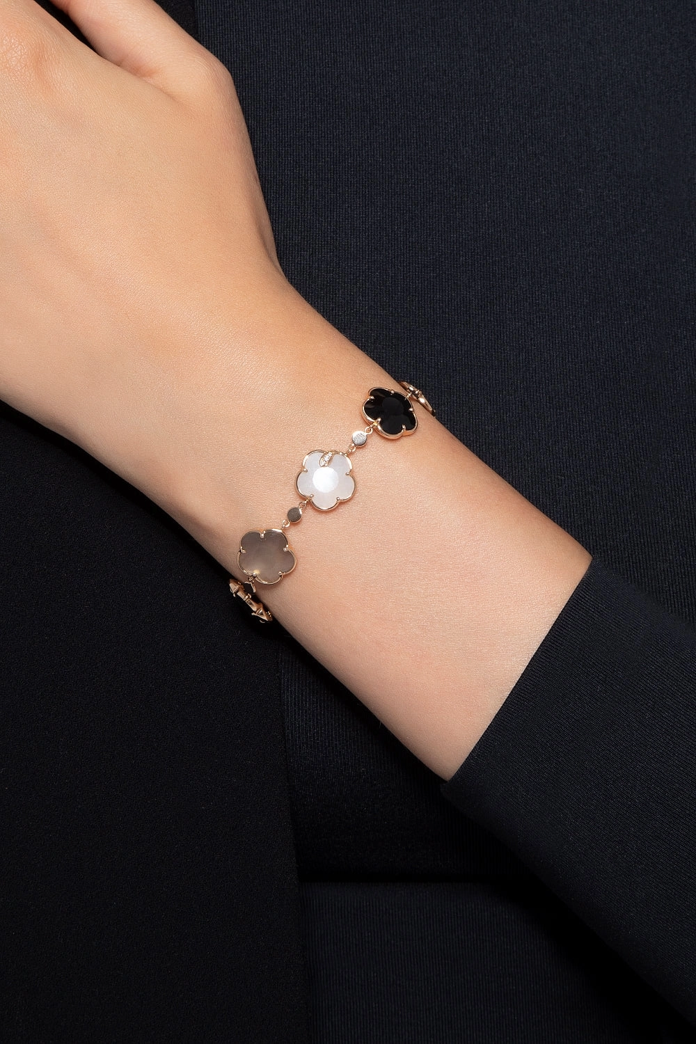 Pasquale Bruni Bouquet Lunaire 18ct Rose Gold Diamond Moon Gems Bracelet