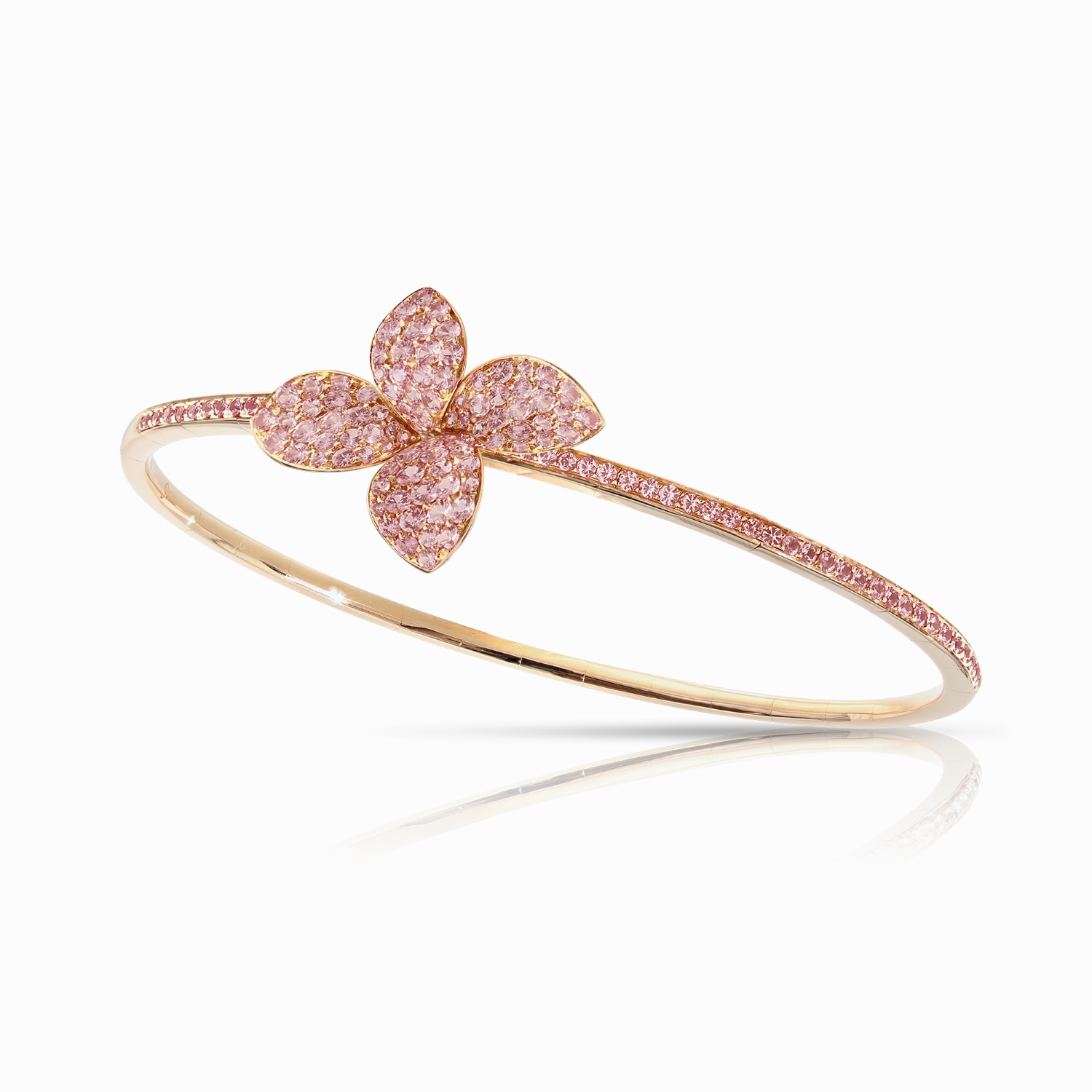 Pasquale Bruni Petit Garden 18ct Rose Gold Pink Sapphire Bracelet D