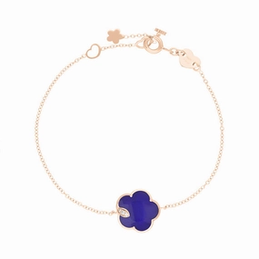 Pasquale Bruni Petit Joli 18ct Rose Gold Diamond Lapis Lazuli Rock Crystal Doublet Bracelet