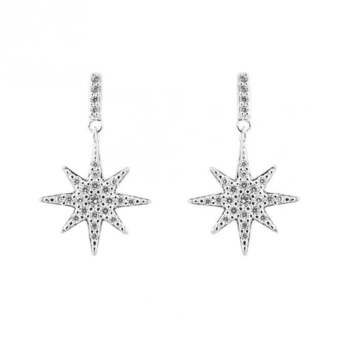 Pave Starburst Earrings E6260C