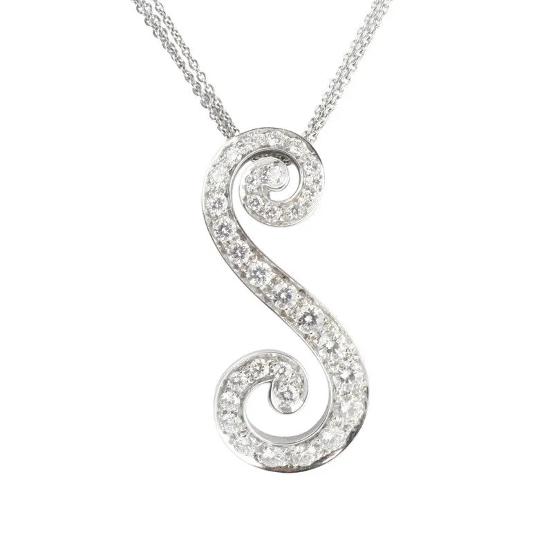 Picchiotti 18ct White Gold Diamond S Style Necklace