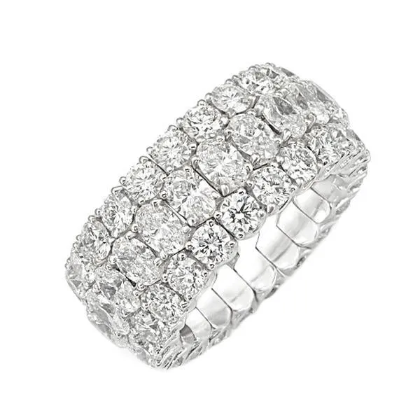Picchiotti Xpandable Platinum 9.32ct Diamond Eternity Ring