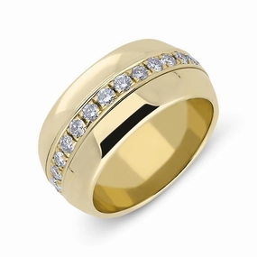 Picchiotti 18ct Yellow Gold 0.76ct Diamond Spinning Ring D