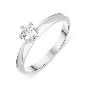 Platinum 0.31ct Diamond Brilliant Cut Solitaire Ring