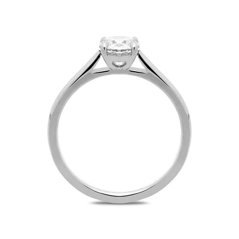 Platinum 0.70ct Diamond Brilliant Cut Solitaire Ring