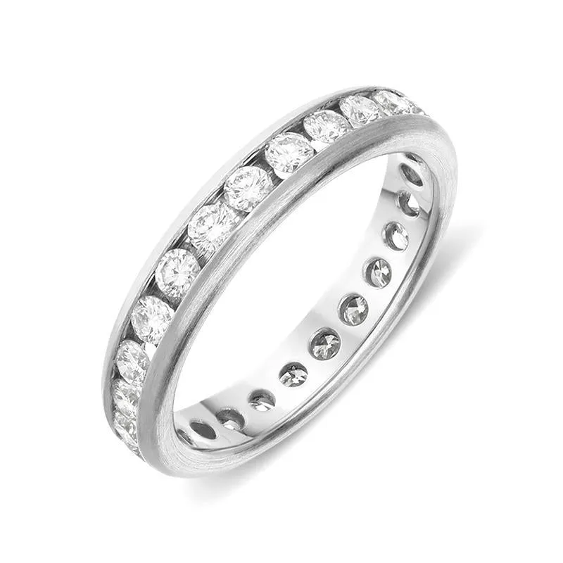 Platinum 0.75ct Diamond Channel Set Eternity Ring