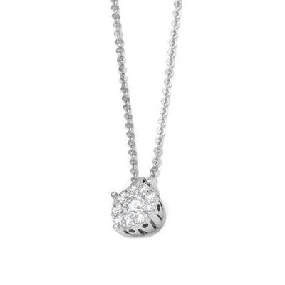Ponte Vecchio Artemide 18ct White Gold 0.43ct Diamond Necklace