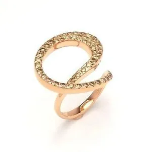 Ponte Vecchio Botticelli 18ct Rose Gold 1.08ct Diamond Looped Ring