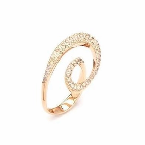 Ponte Vecchio Botticelli 18ct Rose Gold 0.81ct Diamond Swirl Ring