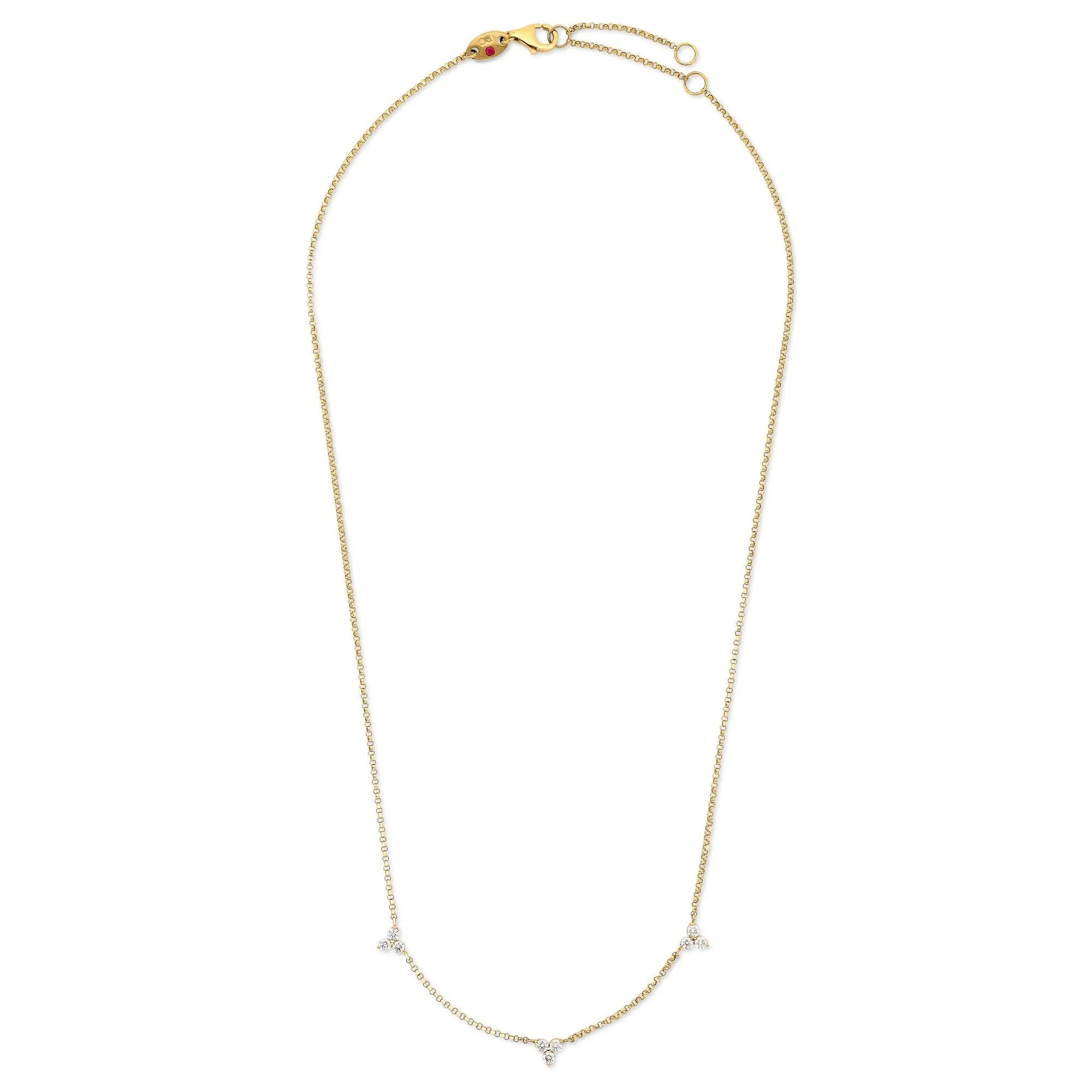 Roberto Coin Love By The Yard 18ct Yellow Gold Diamond Necklace D