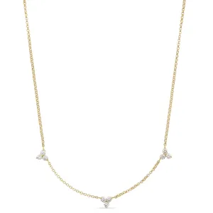 Roberto Coin Love By The Yard 18ct Yellow Gold Diamond Necklace D