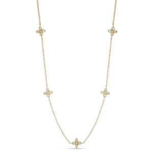Roberto Coin Love By The Yard 18ct Yellow Gold Diamond Necklace D