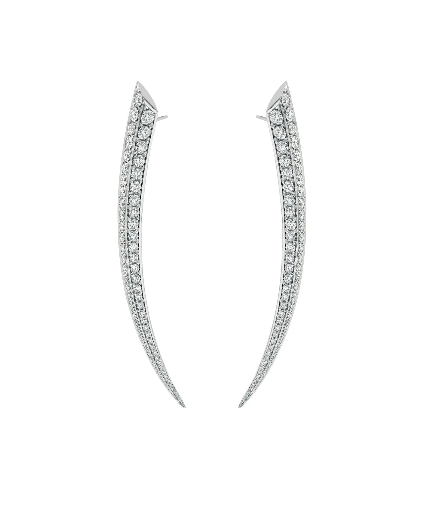 Shaun Leane 18ct White Gold 3.5 Carat Diamond Sabre Earrings