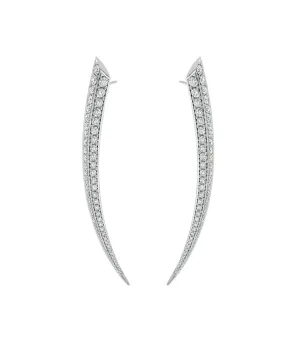 Shaun Leane 18ct White Gold 3.5 Carat Diamond Sabre Earrings