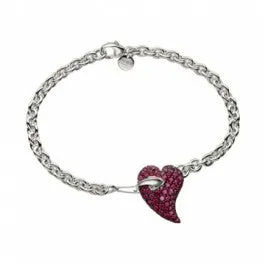 Shaun Leane Bracelet Hook My Heart Red Topaz Silver