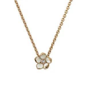 Shaun Leane Cherry Blossom 18ct Rose Gold Plated Sterling Silver Diamond Small Necklace