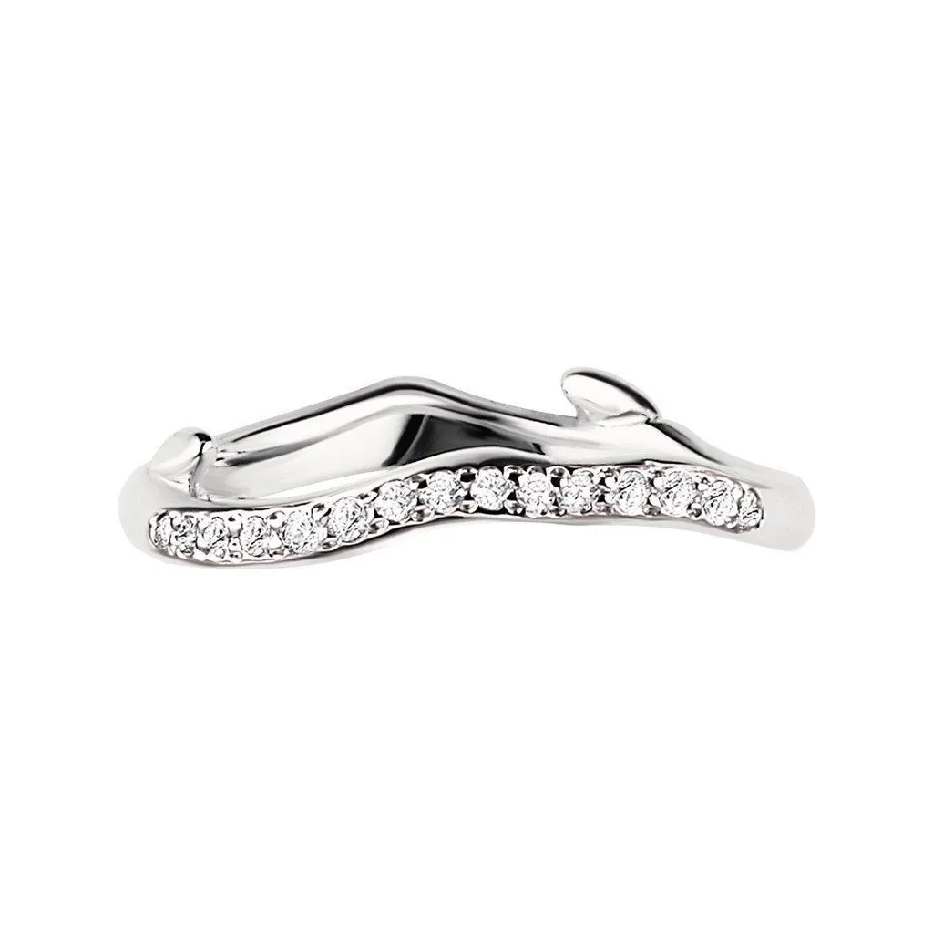 Shaun Leane Cherry Blossom Sterling Silver Diamond Branch Ring