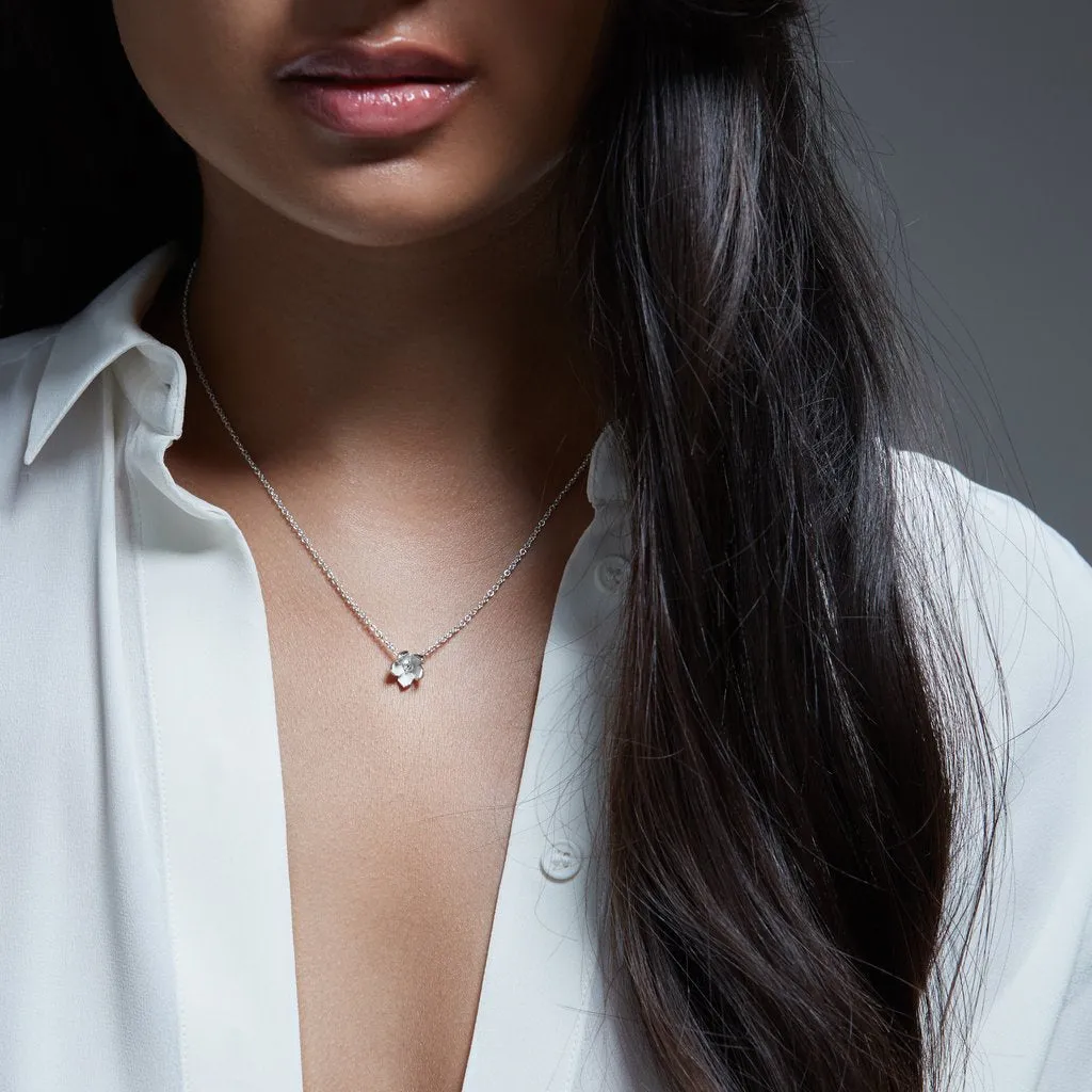 Shaun Leane Cherry Blossom Sterling Silver Diamond Necklace