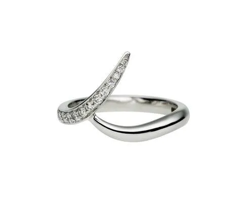 Shaun Leane Entwined 18ct White Gold 0.15ct Diamond Outward Wedding Ring