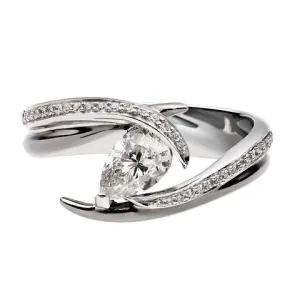 Shaun Leane Entwined 18ct White Gold 0.85ct Diamond Captured Vine Engagement Ring