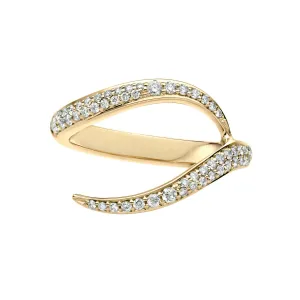 Shaun Leane Entwined 18ct Yellow Gold 0.37ct Diamond Ariana Wedding Ring
