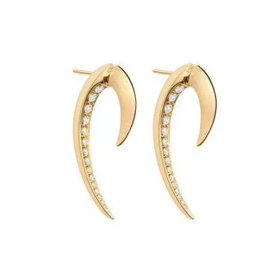 Shaun Leane Hook 18ct Yellow Gold 0.59ct Diamond Earrings