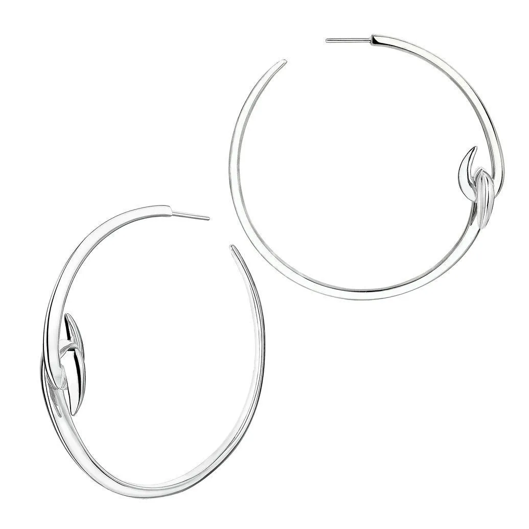 Shaun Leane Hook Sterling Silver Large Hoop Earrings