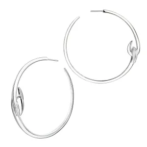 Shaun Leane Hook Sterling Silver Large Hoop Earrings