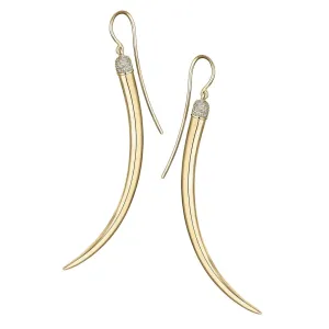 Shaun Leane No.1 18ct Yellow Gold Plated Sterling Silver Diamond Long Earrings