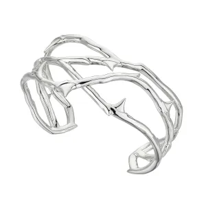 Shaun Leane Rose Thorn Sterling Silver Small Cuff Bangle