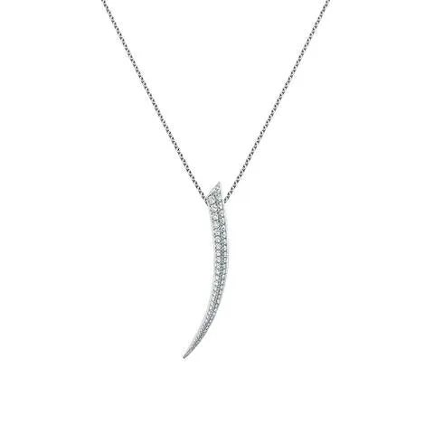 Shaun Leane Sabre 18ct White Gold 1.21ct Diamond Medium Necklace