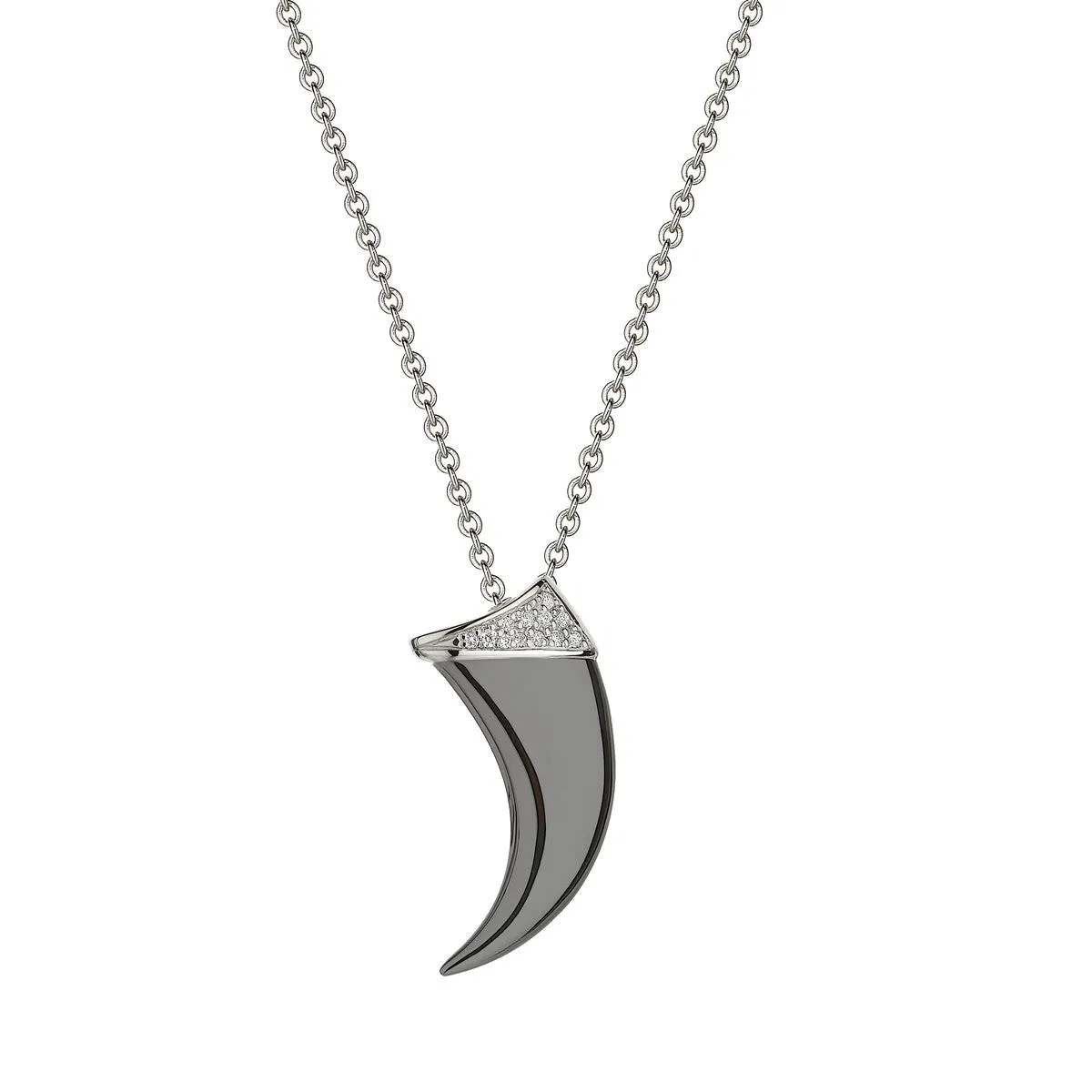 Shaun Leane Talon Claw Black Rhodium Sterling Silver Diamond Pendant
