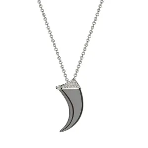 Shaun Leane Talon Claw Black Rhodium Sterling Silver Diamond Pendant