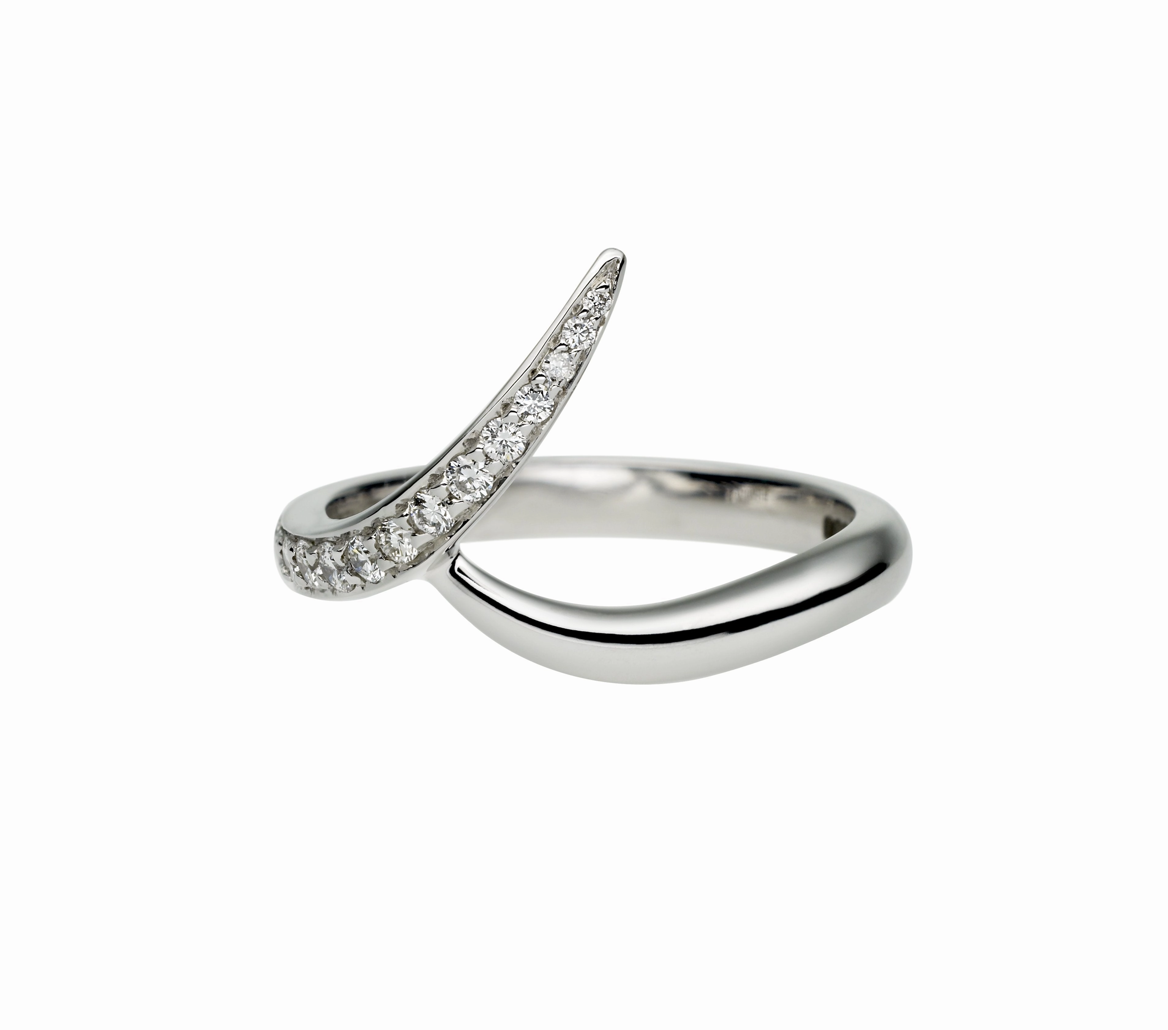 Shaun Leane Entwined Platinum 0.15ct Diamond Outward Wedding Ring