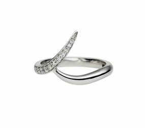 Shaun Leane Entwined Platinum 0.15ct Diamond Outward Wedding Ring